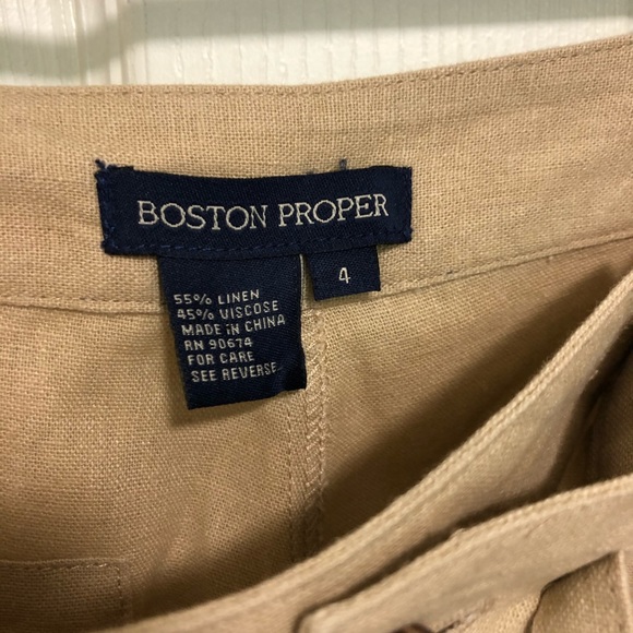 Boston Proper Linen short size 4 - Picture 3 of 5